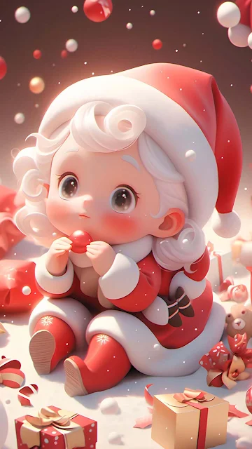 Download Baby Christmas iPhone free wallpaper in high resolution from XFXWallpapers! This is just one of many free wallpapers about Christmas.