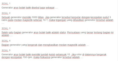 Contoh Soal Generator Arus Bolak-Balik (AC)