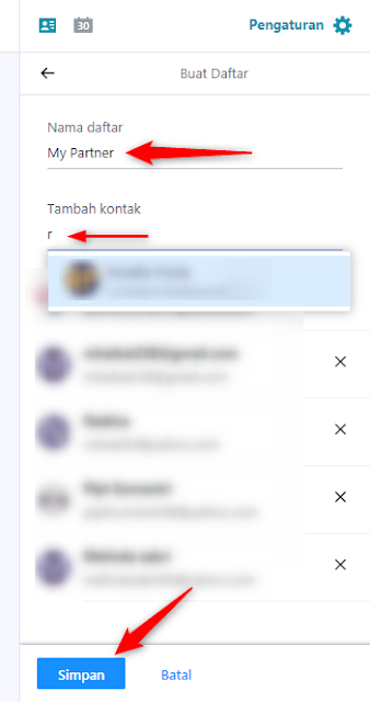 daftar kontak email yahoo