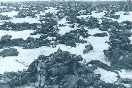الجنود الألمان القتلى بعد معركة ستالينغراد. 1943