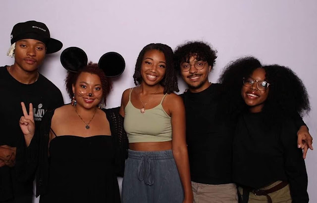 Flagler College Black Student Union Marcus Crain, Zariah Anglin, Katera Frazier, Spencer Hooker and Ashley Chatmon at a BSU event.