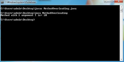 MethodOverloading-1 argument-Output-Javaform
