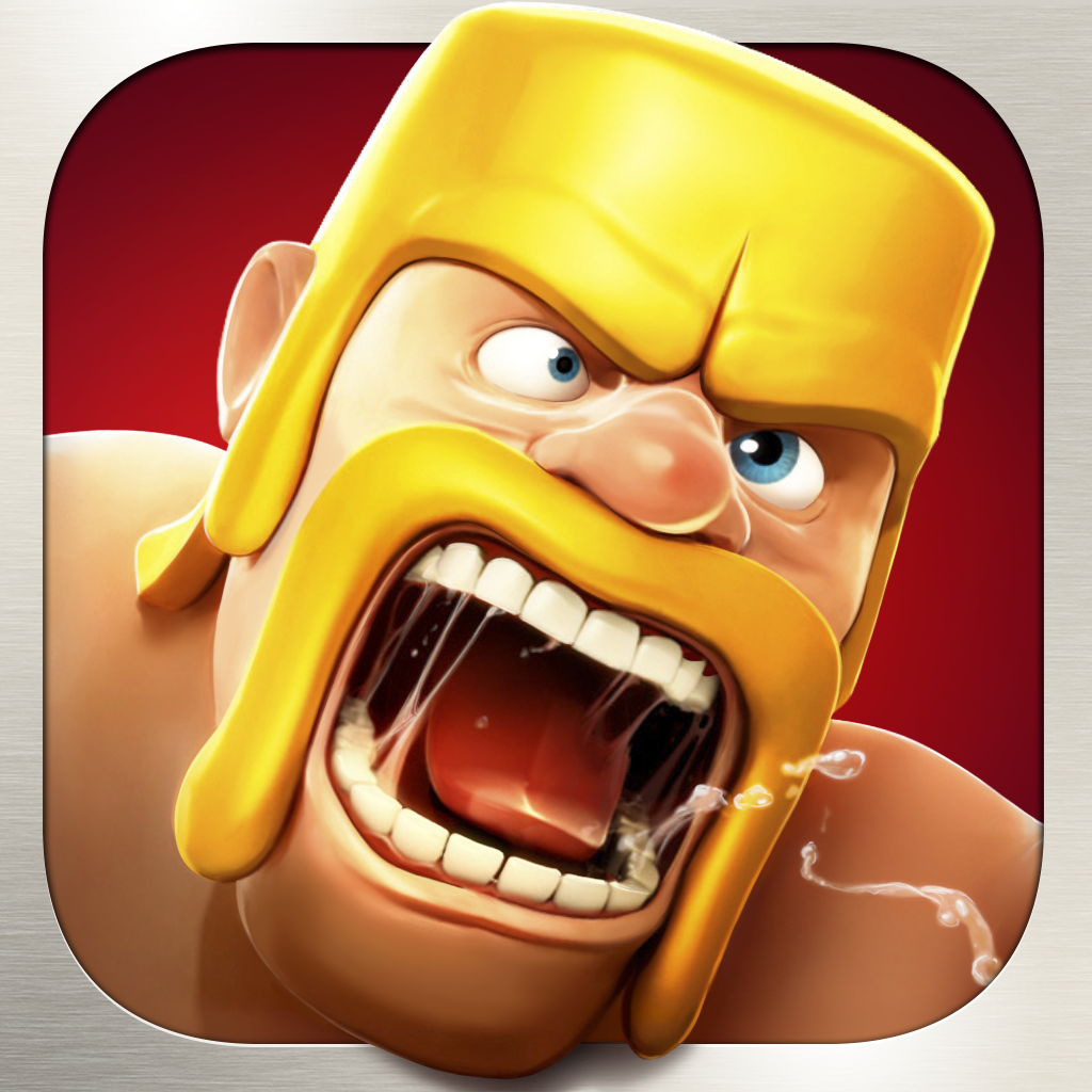 Clash of Clans barbarian icon logo, used for clock face ...