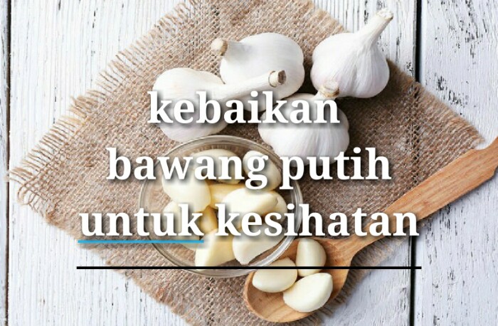 kebaikan bawang putih untuk kesihatan