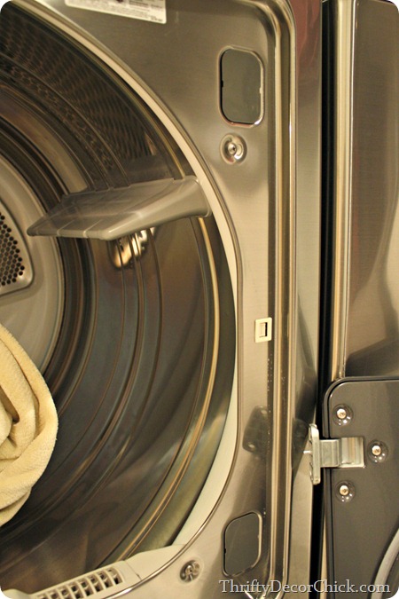 Switching direction of dryer door