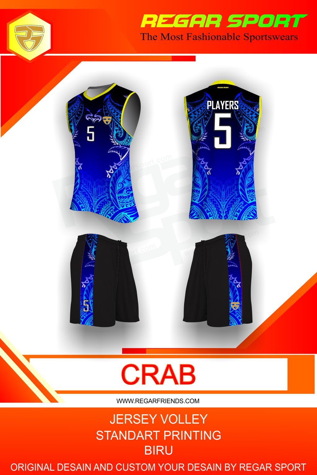 KAOS OLAHRAGA KOSTUM OLAHRAGA JERSEY  VOLI  JERSEY  