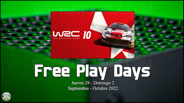 Días de juego gratis (del 29 sept. al 2 octubre 2022) 
