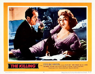 THE KILLING. Lobby Card: 36 x 28 cms. Estados Unidos. ATRACO PERFECTO. The Killing. 1956. Estados Unidos. Dirección: Stanley Kubrick. Reparto: Sterling Hayden, Coleen Gray, Vince Edwards, Jay C. Flippen, Marie Windsor, Ted de Corsia, Elisha Cook Jr., Joe Sawyer, Timothy Carey, Jay Adler, Joe Turkel, Kola Kwariani, James Edwards, Tito Vuolo, Cecil Elliott, Dorothy Adams, Herbert Ellis, Mary Carroll.