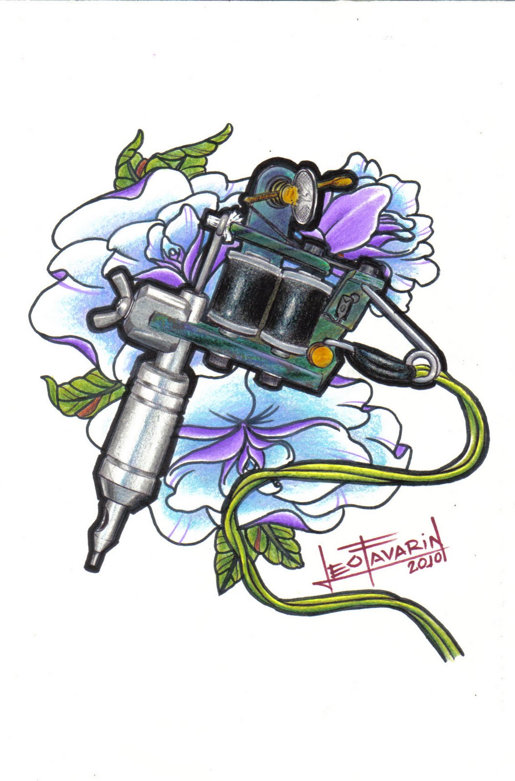 tattoo machine wallpaper