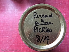 Easy homemade bread and butter pickles. 