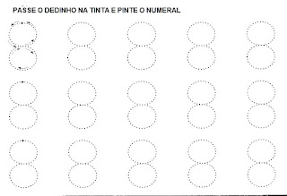 Numeral 8 pontilhado