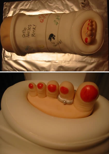 You may seen unusual cakes before, what about Medical cakes?