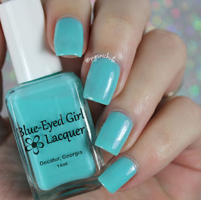 Blue-Eyed Girl Lacquer Three Years and S-Teal Going