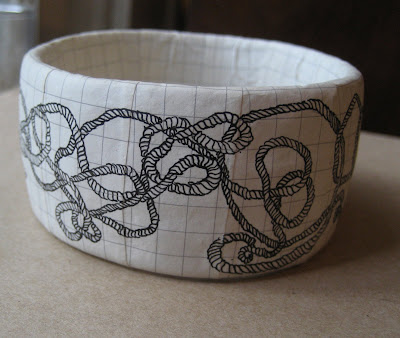 Erin Curry art- papermache bracelets