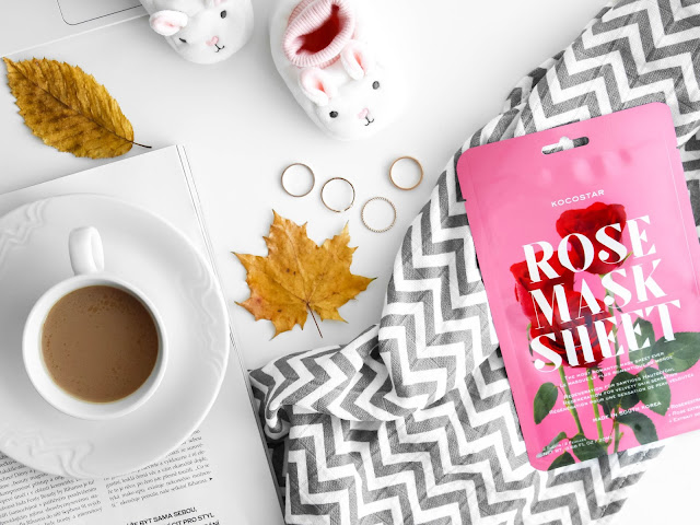 kocostar rose mask sheet maska s růží