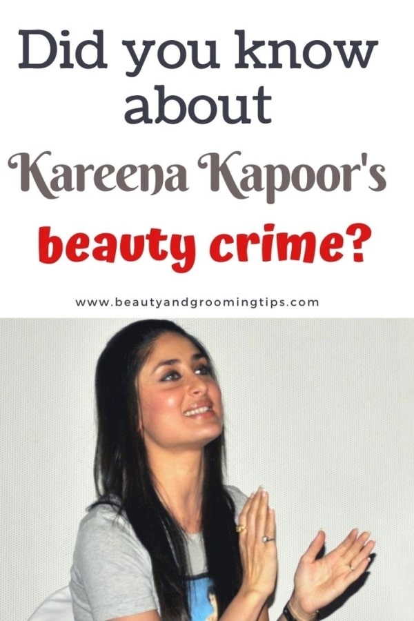 kareena kapoor bad beauty habit