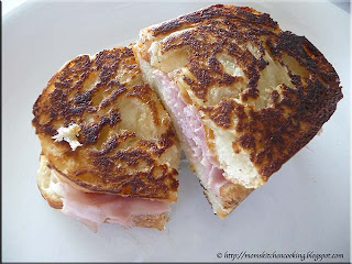 grilled ham and cheese sandwich