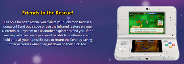 Pokémon Super Mystery Dungeon rescue friend feature