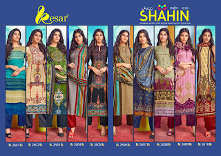 Shahin Kesar Pashmina Suits Catalog Wholesaler lowest price