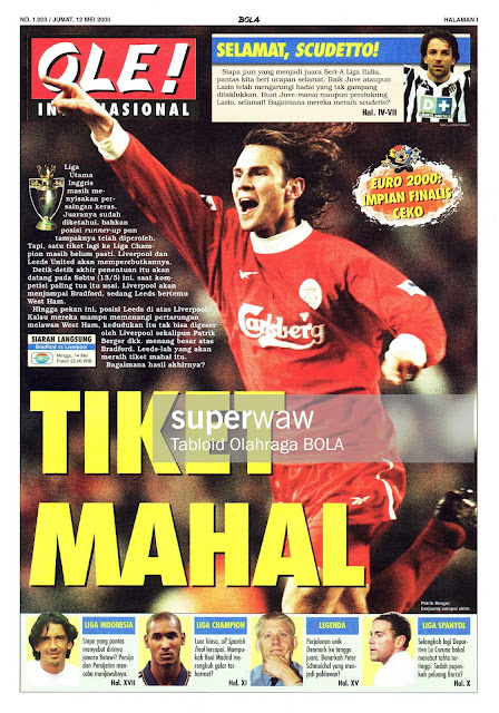 PATRIK BERGER LIVERPOOL ENGLAND PREMIER LEAGUE