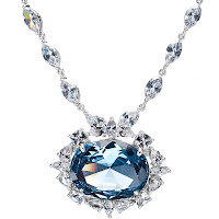 HOPE DIAMOND REPLICA CZ NECKLACE