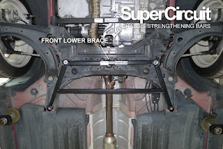 SUPERCIRCUIT Front Lower Brace made for Suzuki Swift Sport (ZC33S)