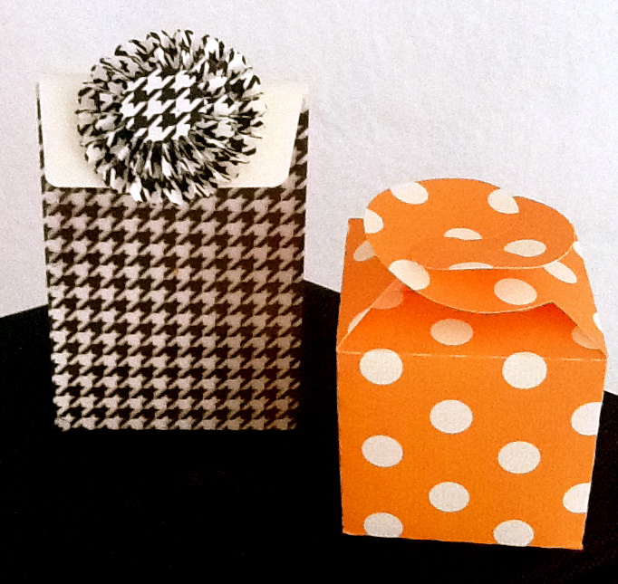 For the rosette treat box I used the hounds tooth image and copied it onto 