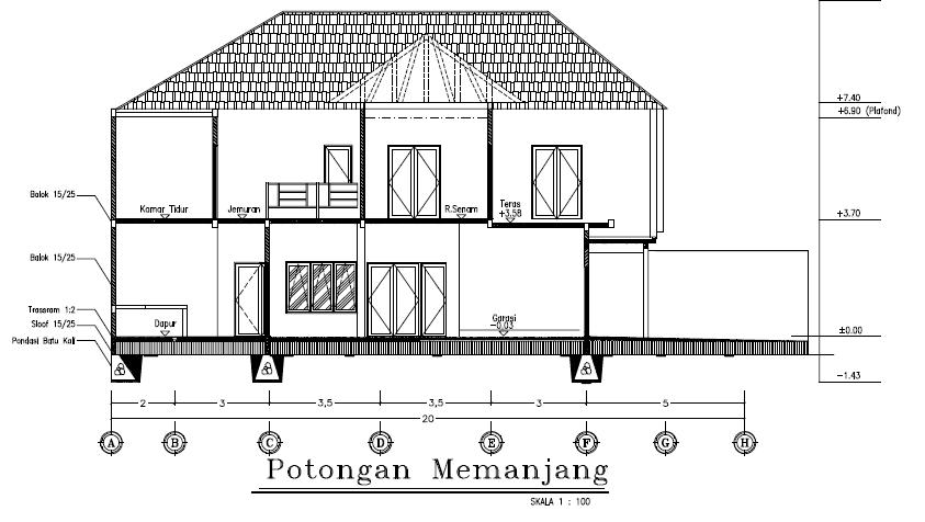 JASA INTERIOR EKSTERIOR 3D Jasa Gambar Kerja Potongan 