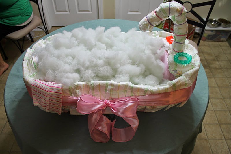 DIY Baby Bath Tub Diaper Cake - The Idea King