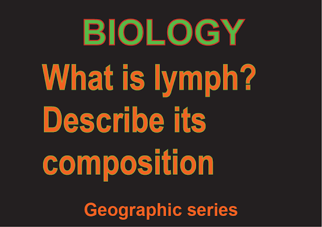 What is lymph? Describe its composition