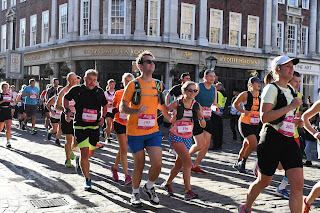 Me and John running through central York.