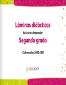 Láminas didácticas Segundo grado Preescolar 2020-2021