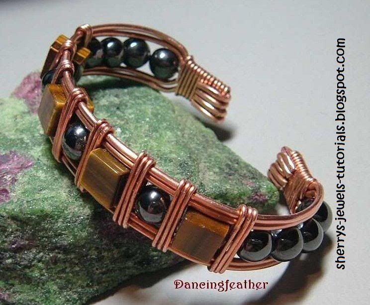 Wire wrapped bracelet - 63 photo