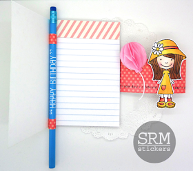 SRM Stickers Blog - Let's Celebrate by Annette - #birthday #gift #clearcontainer #punchedpieces #stickers #fancystickers #borders #labels #clearbox #pencils #clearstamps #janesdoodles 