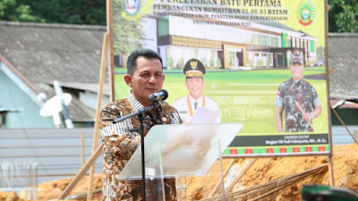 Gubernur Kepri Melakukan Peletakan Pertama Pembangunan Rumah Sakit Pembantu TNI AD Batam