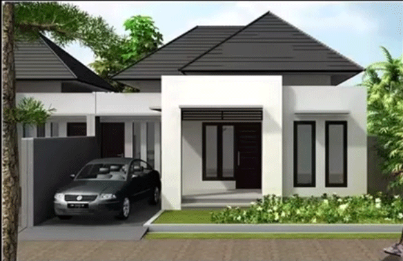 Contoh desain rumah minimalis sederhana tapi terkesan 