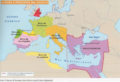 Resultado de imagen de Europa y Oriente prÃ³ximo a finales del siglo V