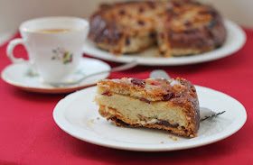 Food Lust People Love: Traditionally, this British afternoon teacake is made with raisin, sultanas and/or currants. My cranberry lardy cake is studded with dried cranberries, but fear not, it is amply filled with the requisite lard and sugar, for a properly respectable teatime treat.