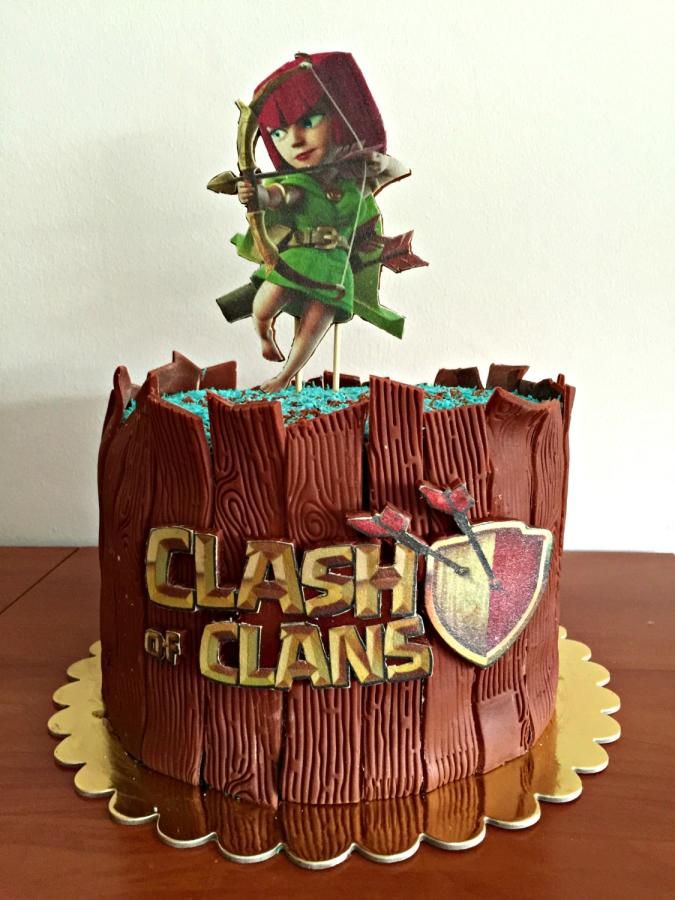 clash of clans birthday cake