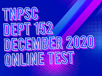 TNPSC-DEPT-152-12-DEPARTMENTAL EXAM - E.O CODE 152 - ONLINE TEST - DECEMBER 2020 - QUESTION 21-40