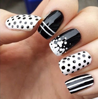 Polka Dots Nail Art