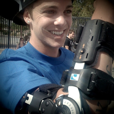 Ryan Sheckler won't dislocate anything with this bionic brace Ryan Sheckler won't dislocate anything with this bionic brace