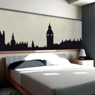 city bedroom wall stickers