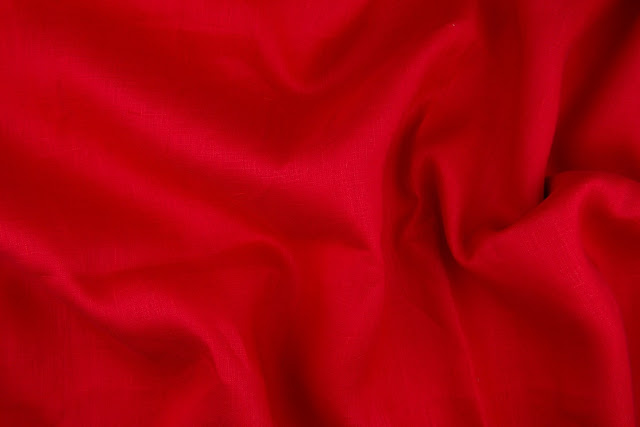 Red Handkerchief Linen Fabric