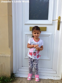 Pre-schooler on the door step