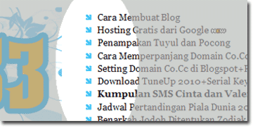 Cara Mengganti Default bundaran Bullet dengan Arrow Icon Pilihan pada Blogspot