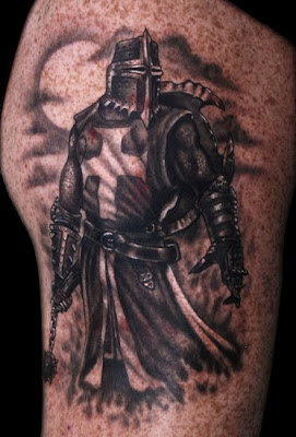 Knight Tattoo on Arm