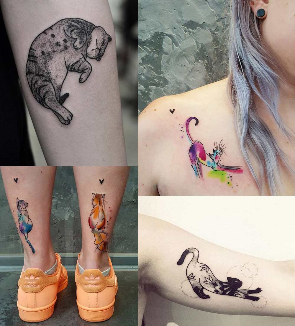 Tatuajes para chicas de gatos