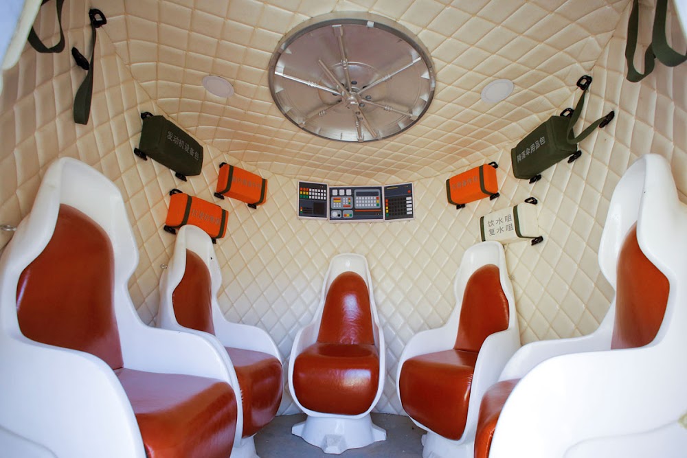 China's C-Space Mars simulation base in Gobi desert (mockup lander interior)