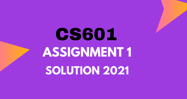 CS601 Assignment 1 Solution 2021 - Data Communication Assignment